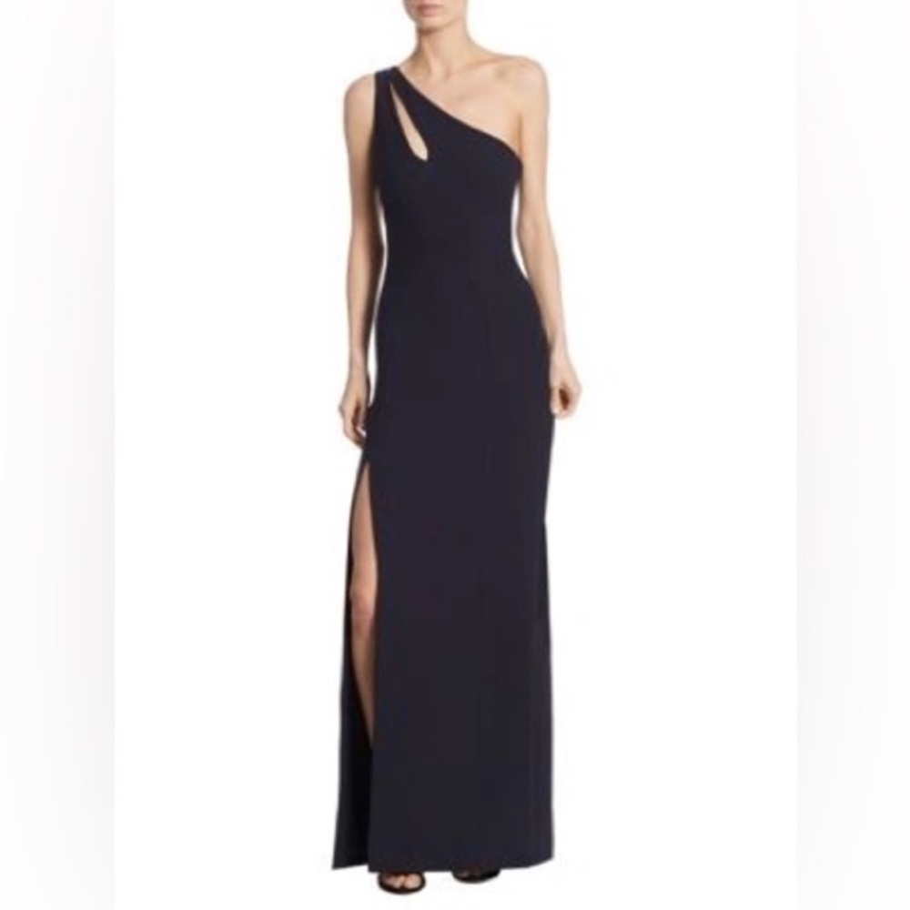 NWT Cinq A Sept Navy Gianna Gown Size 2